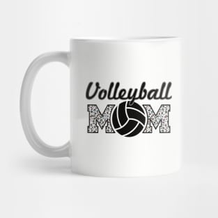 Volleyball Mom Leopard Lover Mother Mug